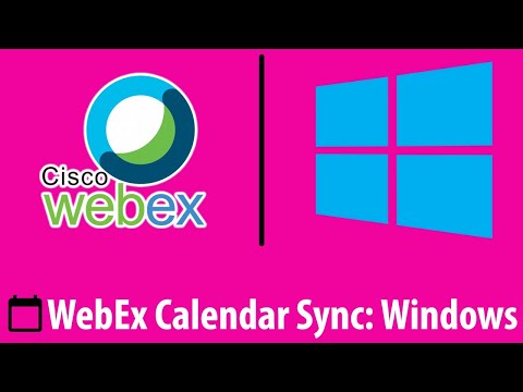 WebEx for Windows: Calendar Sync - Seaview Tech Tips