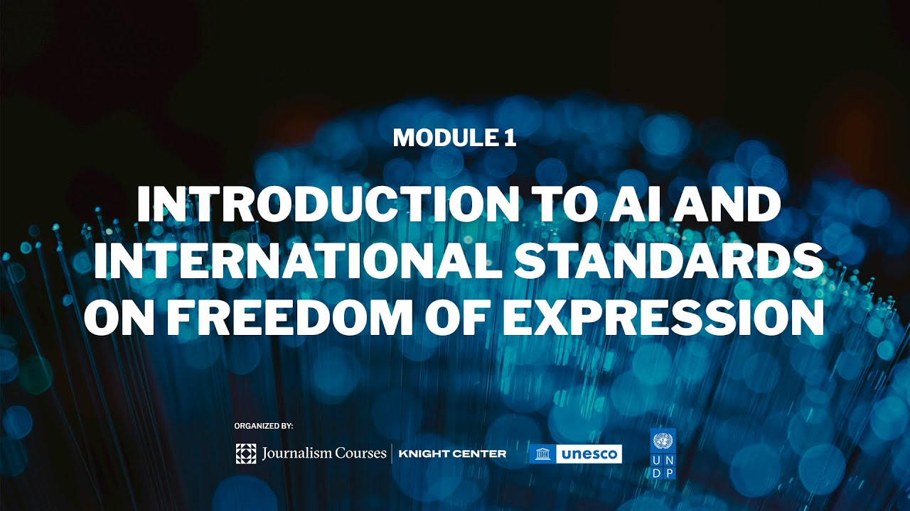 Introduction to AI and International Standards on Freedom of Expression