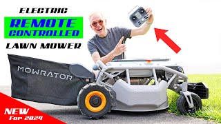 MOWRATOR - The Remote Controlled Electric Lawn Mower! Cool!