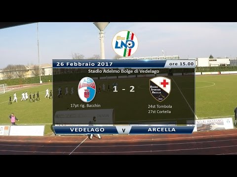 Vedelago - Arcella 1 - 2 [Campionato Promozione Veneto] 26/02/2017 Sintesi Partita