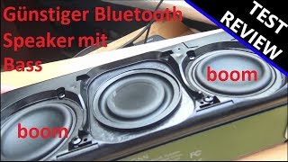 Doss Bluetooth Lautsprecher Review Test Basswunder für kleines Geld Doss Soundbox Color