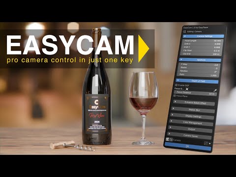 EasyCam – Blender Add-on for Fast & Cinematic Camera Control