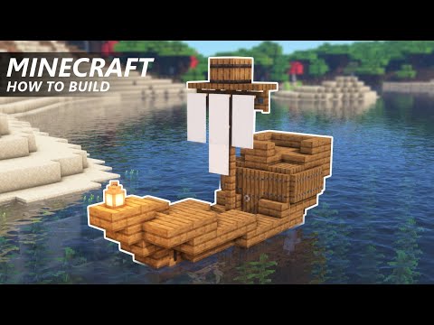 Ayvocado - Minecraft: How to Build a Tiny Ship Starter House | Small Boat House Tutorial