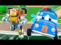 Robot Police Car Rescues Missing Baby Truck Solve The Mystery Safety Cartoons For Kids