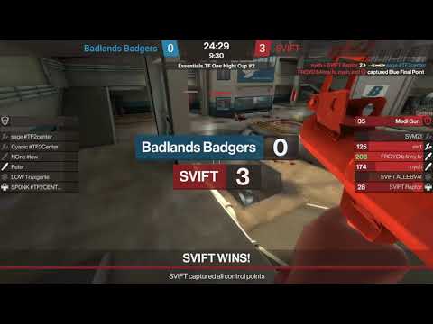 Essentials.TF One Night Cup #2 - Group Stage: SVIFT vs. Badlands Badgers