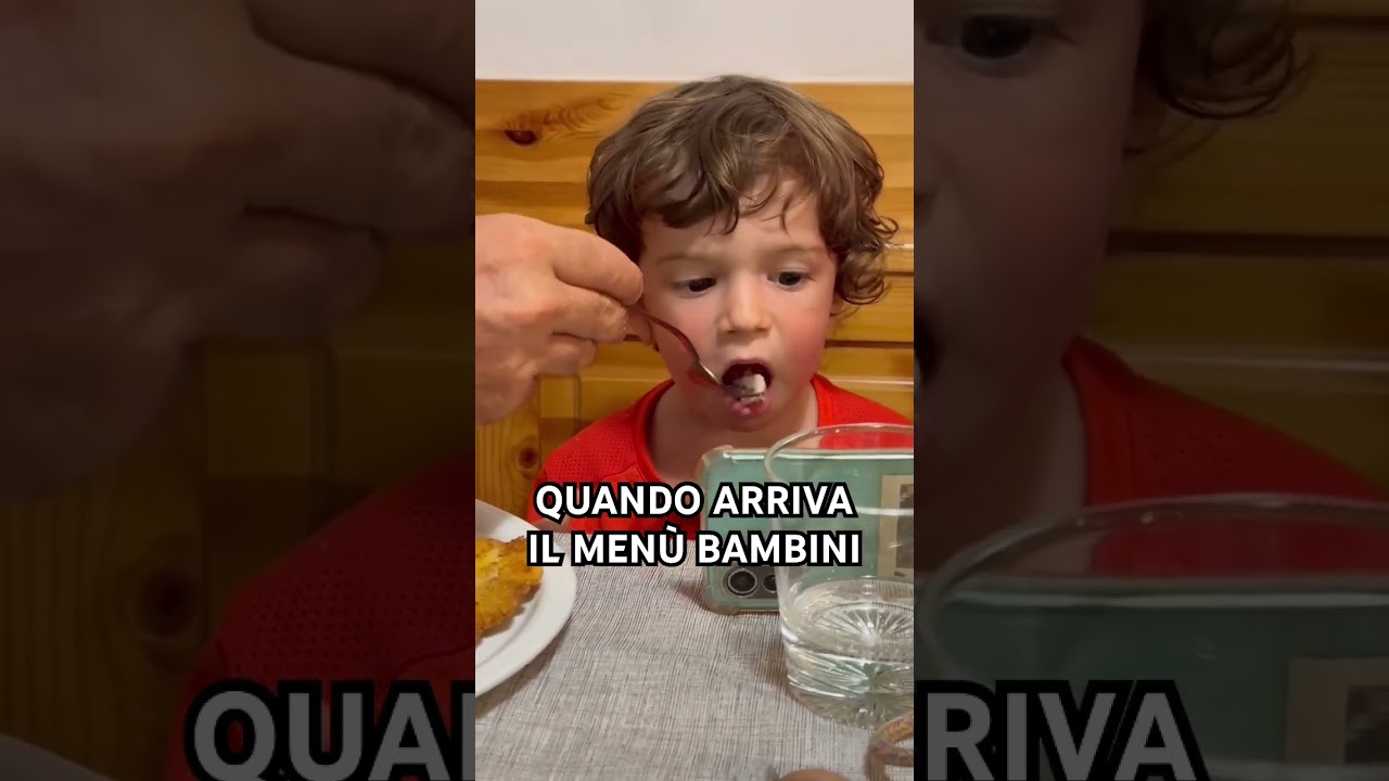 Quando arriva il menù bambini