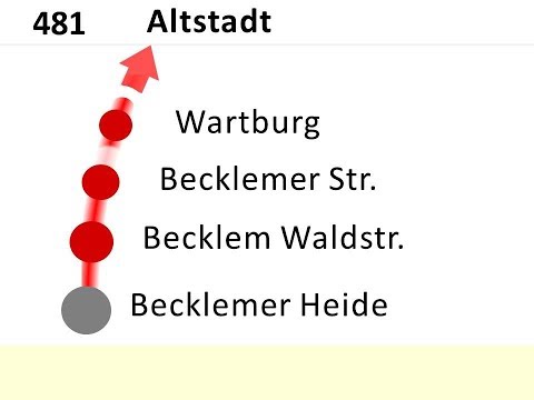 DSW21 Ansagen Bus 481 CAS-Becklem - CAS-Münsterplatz