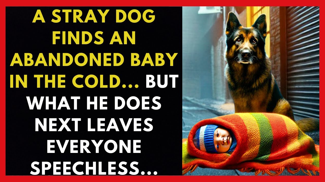 A Stray Dog Discovers an Abandoned Baby in the Cold, But What Happens When He Starts Barking...