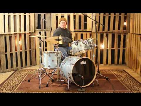 DW Collector's Maple Pale Blue Oyster Finish Ply Drum Set SO# 1103192