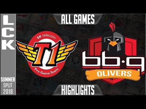 SKT vs BBQ Highlights ALL GAMES + MVP | LCK Summer 2018 Week 3 Day 5 | SK Telecom T1 vs BBQ Olivers