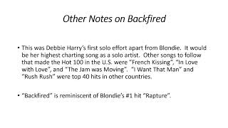 Edition Eleven -  Backfired  - Blondie