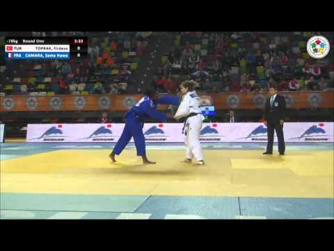 Firdevs TOPRAK (TUR) Vs Sama Hawa CAMARA (FRA) - Judo Grand Prix Samsun 2014 [-78kg]