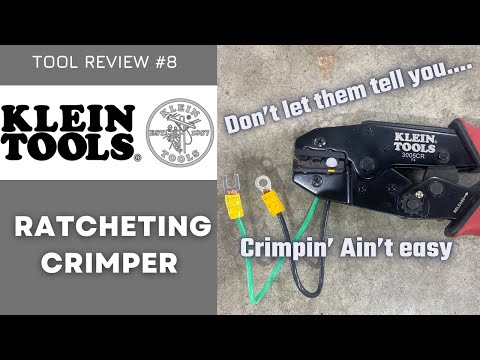 Klein Tools Ratcheting Crimper Review 3005CR - 10-22 AWG Electrical, Automotive, HVAC
