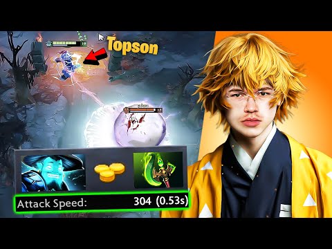 How Topson plays STORM SPIRIT against a high-skilled ANTI-MAGE...