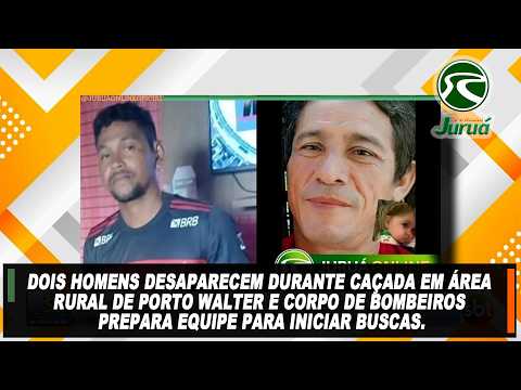 Dois homens desaparecem durante caçada em área rural de Porto Walter