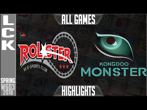 KT vs KDM Highlights ALL GAMES | LCK Week 6 Spring 2018 W6D3 | KT Rolster vs Kongdoo Monster