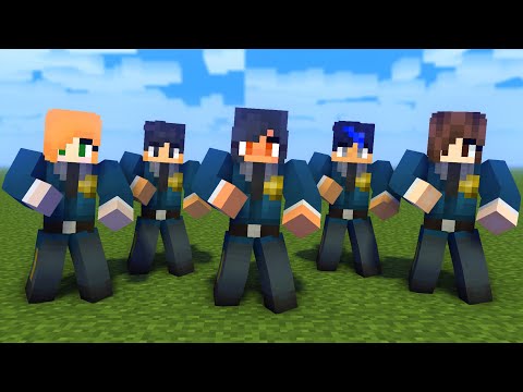 MONSTER SCHOOL : POLICE APHMAU AND FRIENDS DANCE JOANA MEME - MINECRAFT ANIMATION