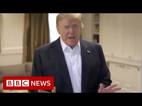 特朗普科維德：總統在離開醫院時淡化病毒 - BBC News (Trump Covid: President downplays virus on leaving hospital - BBC News)