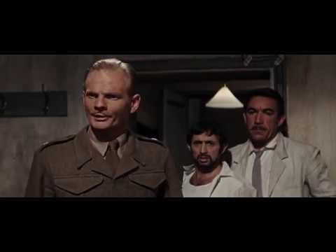 The Guns of Navarone 1961 - catching an enemy spy scene