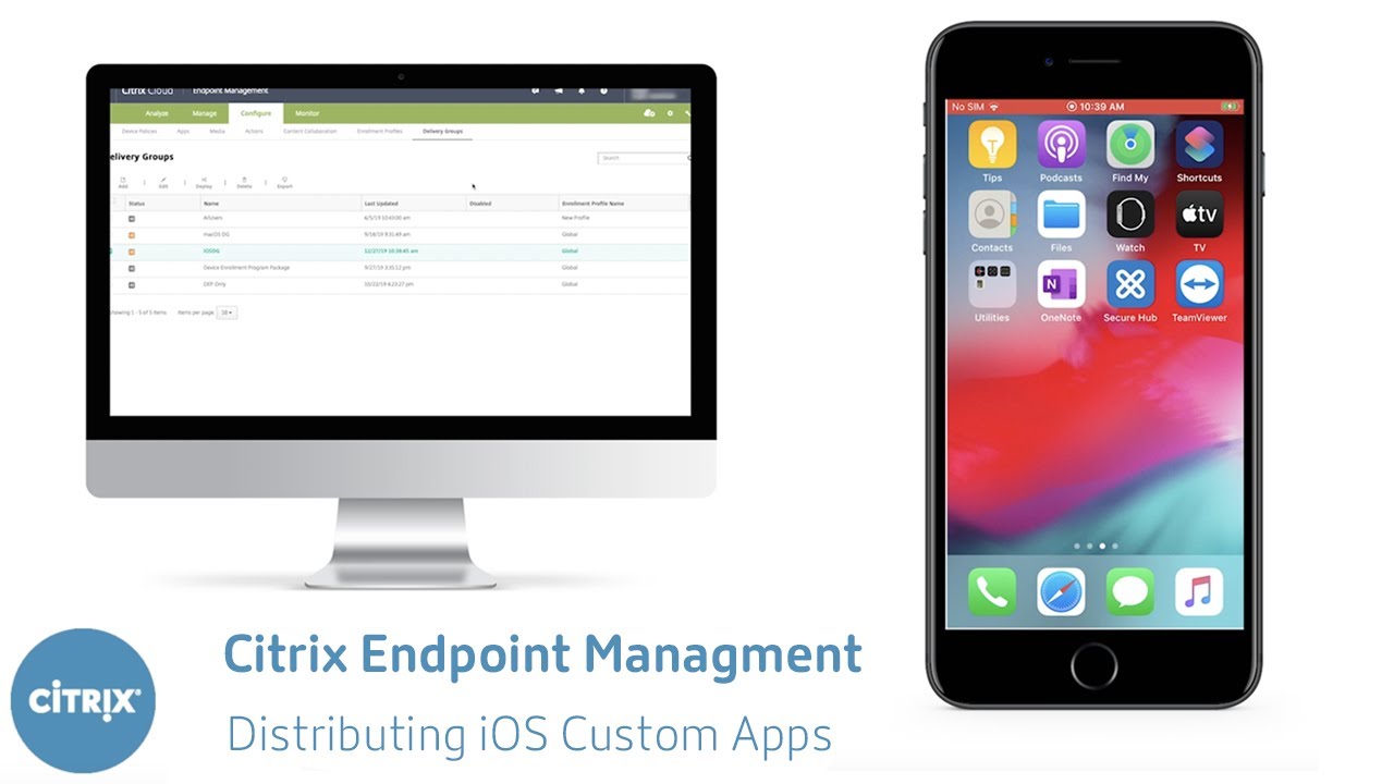 Distributing iOS Custom apps using Citrix Endpoint Management