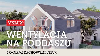 Jak okna dachowe VELUX zapewniają wentlację poddasza