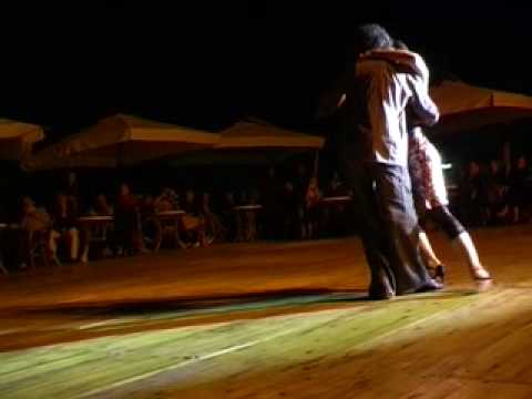  Milena Plebs  and  Mariano Frumboli  are  dancing  to  the  tango  "  La Tupungatina  "