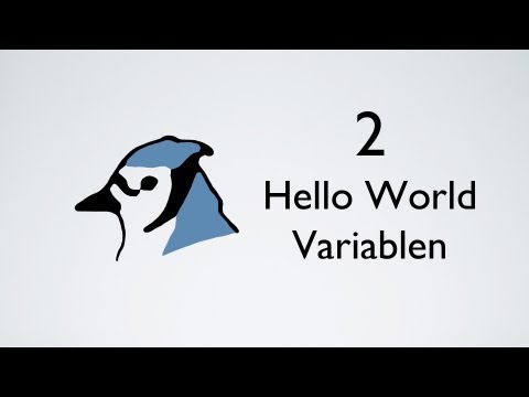 Einführung in Java mit BlueJ - Kapitel 2: Hello World und was sind Variablen?