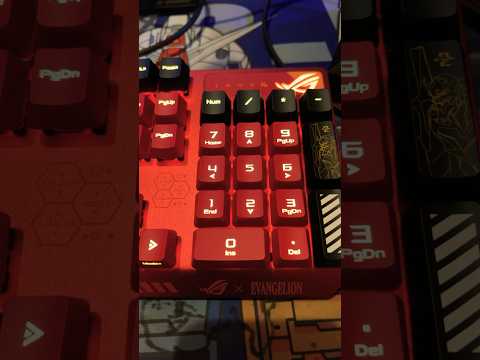 Asus ROG STRIX SCOPE RX EVA-02 keyboard EVANGELION SERIES GAMING #shortvideo #shorts #asusrog