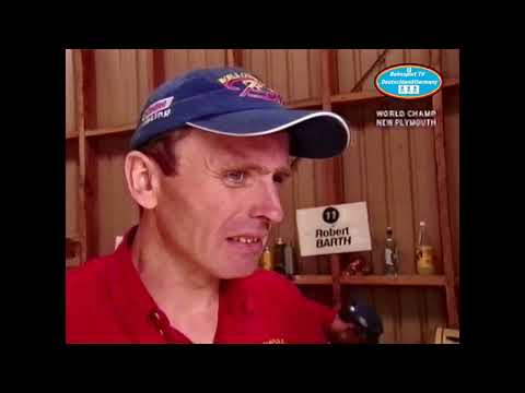 Langbahn WM Finale 2003 New Plymouth/Neuseeland am Start die Deutsche Weltelite der Langbahn Fahrer