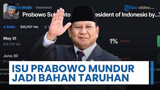 Isu Prabowo Mundur Jadi Bahan Taruhan di Pasar Prediksi Global Polymarket, Biden Alami Kasus Serupa