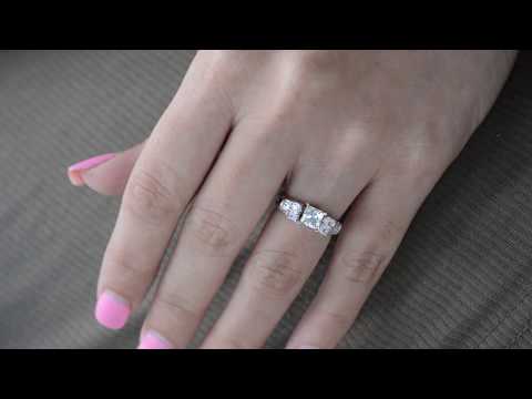 0.53 Ct. Princess and Tapered Baguette Enhancer Jacket - TwoBirch TB-WRAP-0083-WG-H