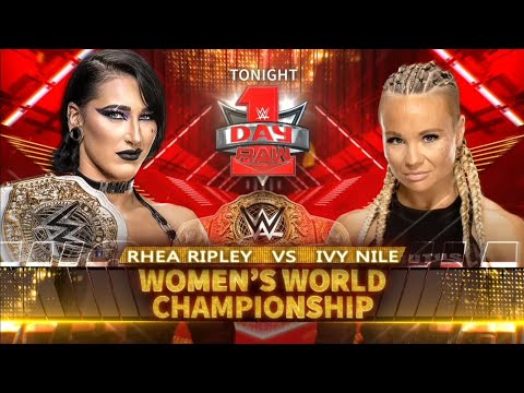 Lucha Completa: Rhea Ripley Vs Ivy Nile Campeonato Mundial Femenino - Day 1 Raw 01/01/2024 (Español)