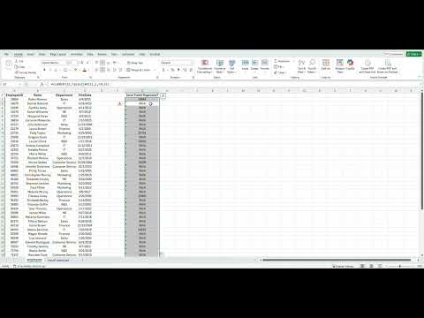Step by Step Video (Excel)