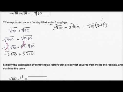 Simplifying Square Root Expressions No Variables Video Khan Academy