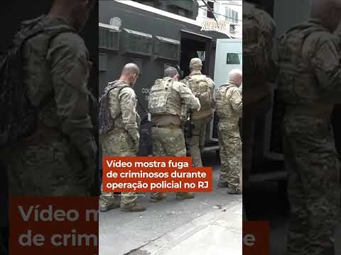 Video mostra fuga de criminosos em fuga no Rio