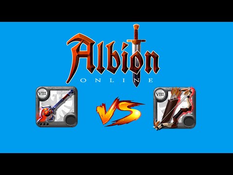 Cursed Staff vs Bow of Badon - Open World Albion Online