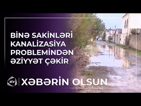Binə sakinləri kanalizasiya problemindən əziyyət çəkir
