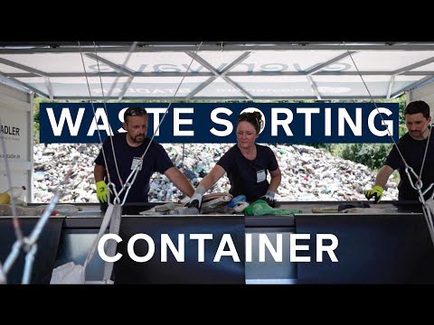 Recycling River Waste with SortX the first Sorting Container of its kind.