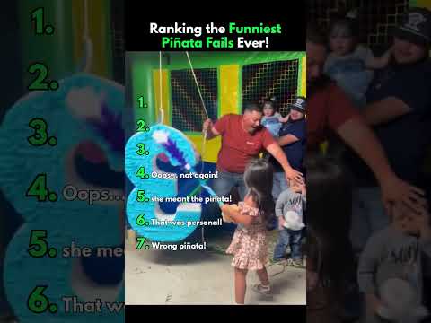 Ranking The Funniest Pinata Fails Ever! #shorts