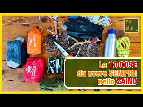 Le 10 cose indispensabili in uno zaino da ESCURSIONE