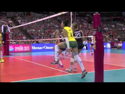 FIVB World Grand Prix 2015 USA vs BRAZIL HIGHLIGHTS