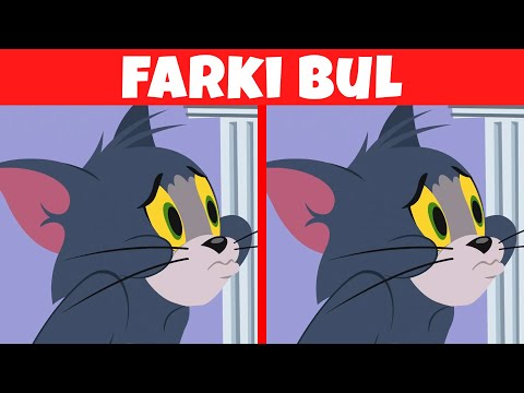 FOTOĞRAFLI BULMACALAR : Tom ve Jerry 🐭|😾 ile Farkları Bulabilir misin?| Eğlenceli Bulmacalar