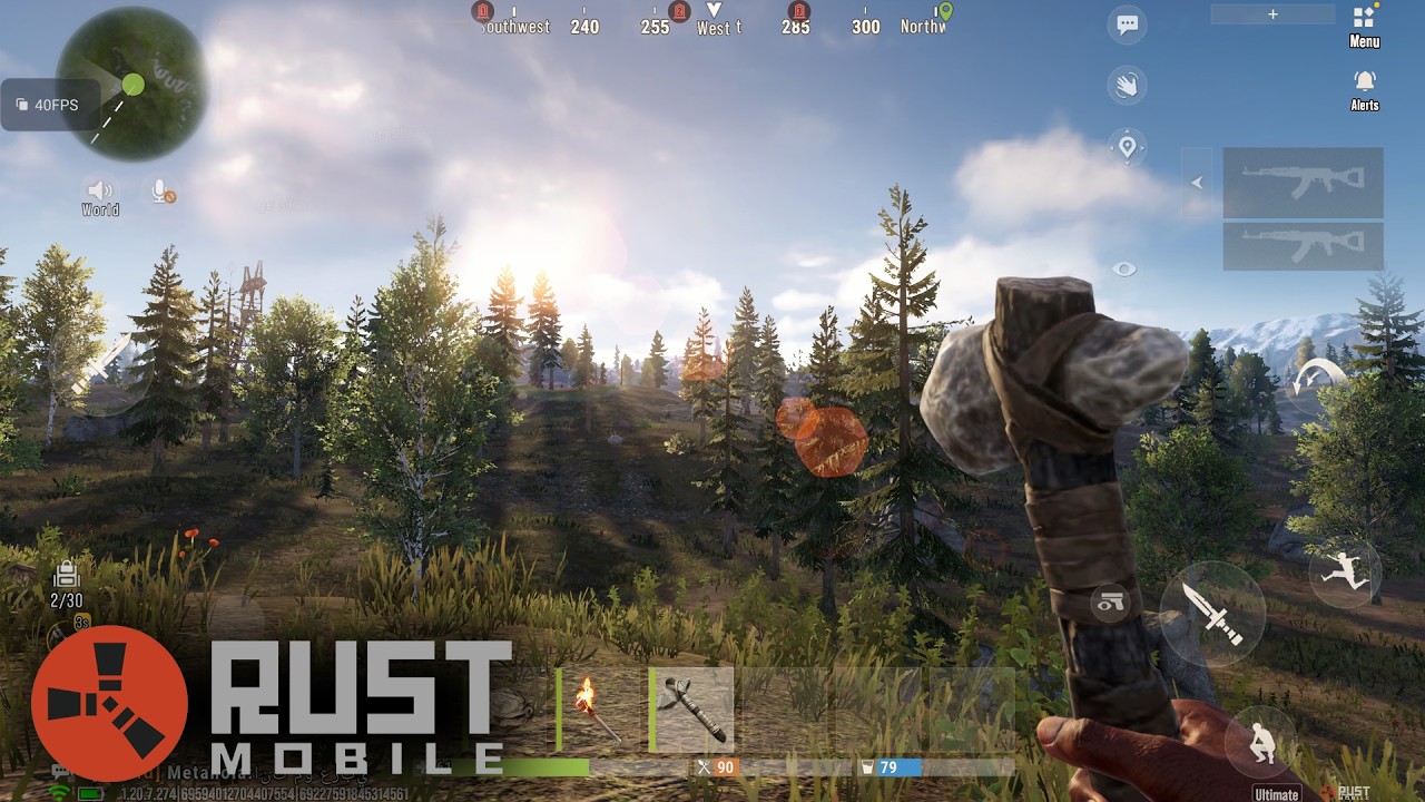 INCRÍVEL! RUST MOBILE no GRÁFICO ULTRA É UM ABSURDO!
