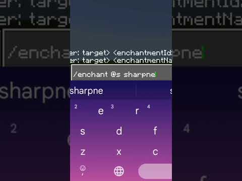 как зачаровать предмет в майнктафт командой (меч)