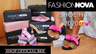 FASHION NOVA + Shop Official Bee TRY ON | SHOE HAUL