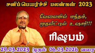 என்ன செய்யும் சனி பெயர்ச்சி - ரிஷப ராசி பலன்கள் (2023-2026)
