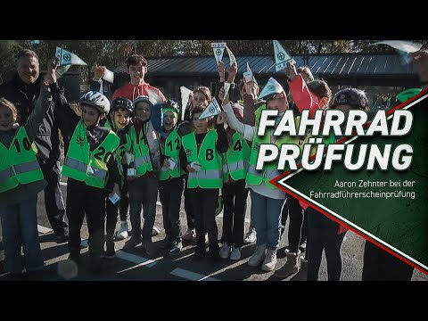 Fahrradführerschein | Aaron Zehnter bei der Prüfung