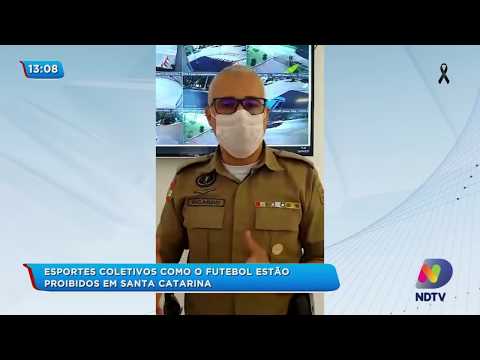Esportes coletivos como o futebol estão proibidos em Santa Catarina