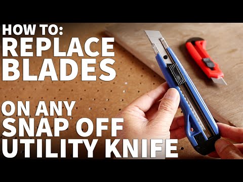 How to Change Blade on Snap Off Utility Knife - How to Reload New Snap Off Blade on Box Cutters