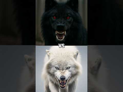 Black wolf vs White wolf who will win?